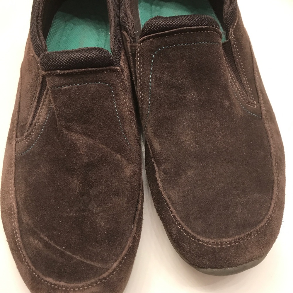 LLBean suede brown loafers